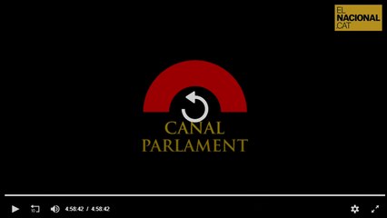 EN DIRECTE | Ple del Parlament
