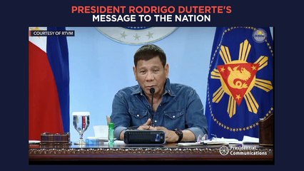 President Duterte's recorded message to the nation | Monday, May 3