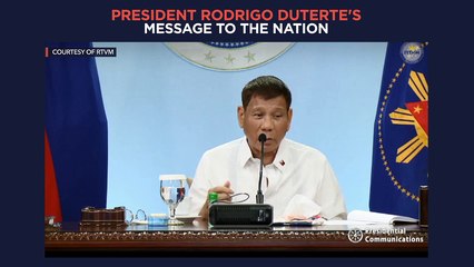 President Duterte's recorded message to the nation | Wednesday, May 5