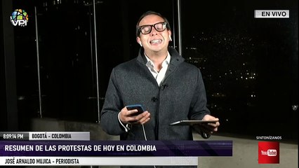 Resumen de las protestas de hoy en Colombia