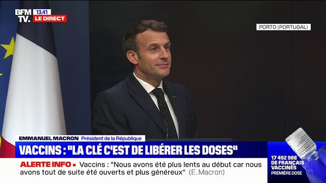 Emmanuel Macron s'exprime depuis le sommet social de Porto: suivez sa conférence de presse