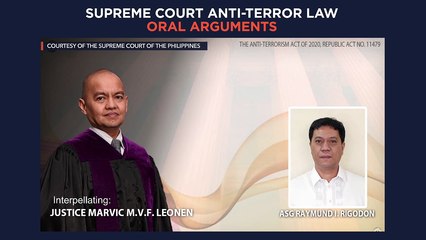 Supreme Court anti-terror law oral arguments |  Tuesday, May 11