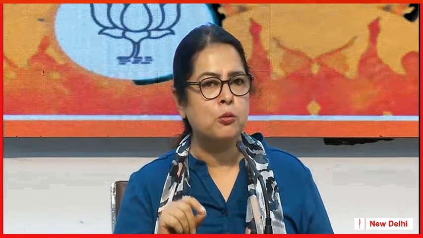 #BJP #MP Meenakshi Lekhi addresses a press conference in New Delhi #Corona #Coronavirus