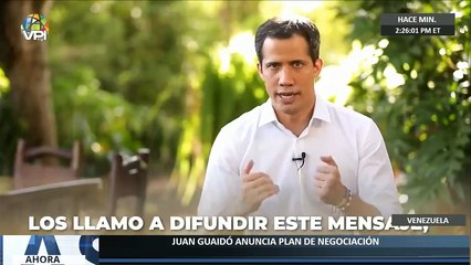 Juan Guaidó anuncia negociación en Venezuela - Ahora