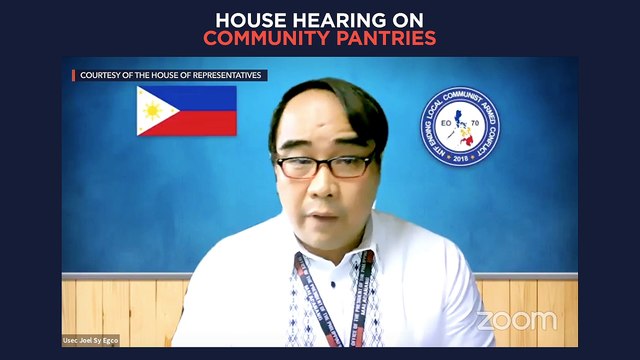 House hearing on community pantries | Wednesday, May 19