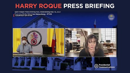 Harry Roque press briefing for Tuesday, May 18