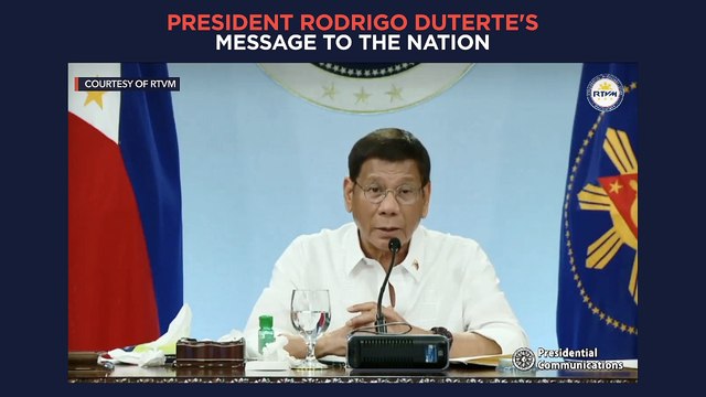 President Duterte's recorded message to the nation | Tuesday, May 18