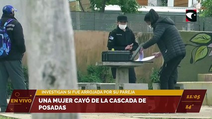 Una mujer se cayó de la cascada artificial de la Costanera de Posadas
