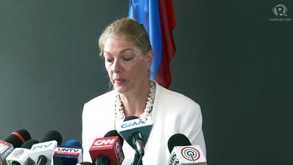 German Ambassador Anke Reiffenstuelm holds media briefing after a courtesy call on Marcos