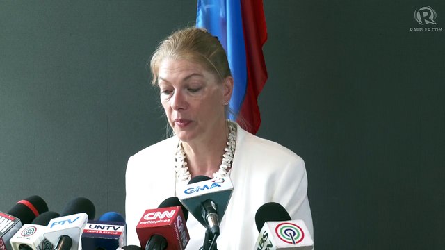 German Ambassador Anke Reiffenstuelm holds media briefing after a courtesy call on Marcos
