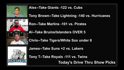Live Free Picks Drive Thru Show NBA MLB NHL Picks 6-3-2021