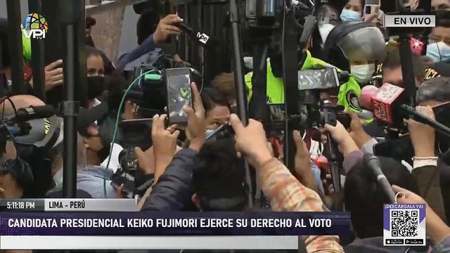 #Perú | En Vivo | Candidata presidencial Keiko Fujimori ejerce su derecho al voto
