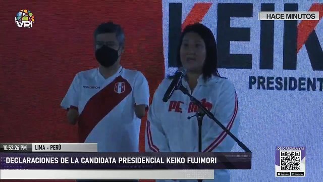 #Perú | Declaraciones de la candidata presidencial Keiko Fujimori