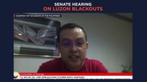 Senate hearing on Luzon blackouts