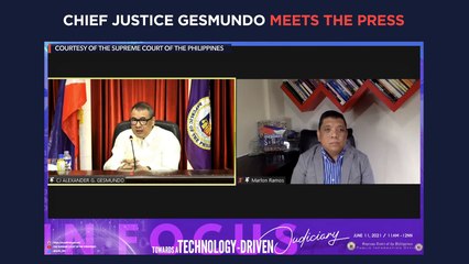 Chief Justice Gesmundo meets the press