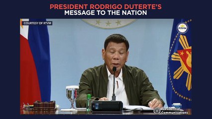 President Duterte's recorded message to the nation | Monday, June 14