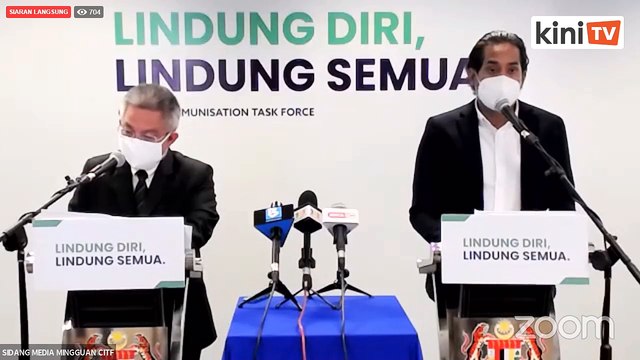 LIVE: National Covid-19 Immunisation Programme weekly briefing with Khairy & Dr Adham Baba