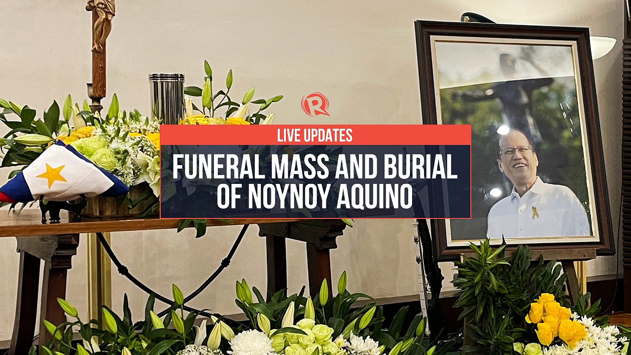 Funeral mass and burial of former Philippine president Noynoy Aquino