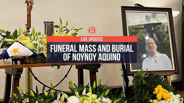 Funeral mass and burial of former Philippine president Noynoy Aquino