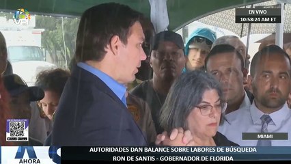 En Vivo | Autoridades dan balance sobre labores de búsqueda en el colapso del edificio en Surfside - #24Jun - Ahora