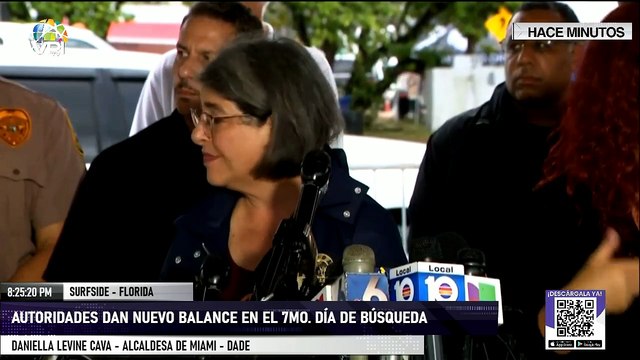 Autoridades dan nuevo balance en el 7mo. día de búsqueda en derrumbe en #Surfide - #30Jun - Ahora