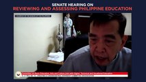 Senate of the Philippines: Hearing on reviewing and assessing Philippine education