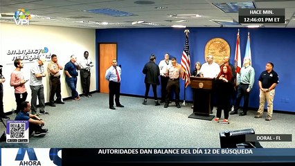 Autoridades dan balance del día 12 de búsqueda del derrumbe en #Surfide #Miami - #4Jul - Ahora