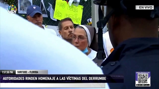 En Vivo | Autoridades hacen un minuto de silencio en memoria de las víctimas de #Surfide #Miami - #7Jul