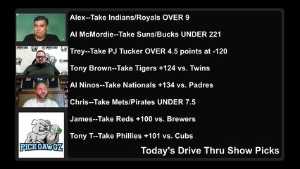 Live Free Picks Drive Thru Show NBA MLB NHL Picks 7-8-2021
