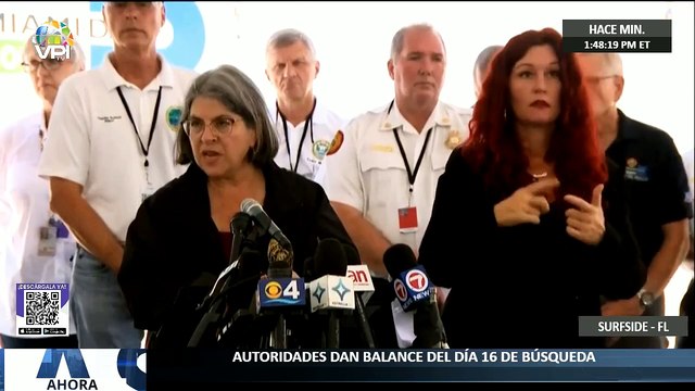 Autoridades dan balance del día 16 de búsqueda en derrumbe en #Surfide #Miami - #9Jul - Ahora