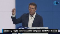 Casado y Feijóo clausuran el 17 Congreso del PP de Galicia