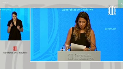 #ENDirecte | Roda de premsa per informar sobre els acords de Govern