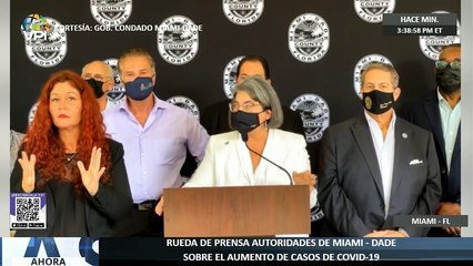 Condado de Miami - Dade informa sobre medidas por el aumento del Covid-19 en la Florida - 28Jul - Ahora