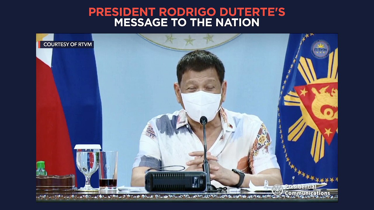 President Duterte's recorded message to the nation | Monday, August 2