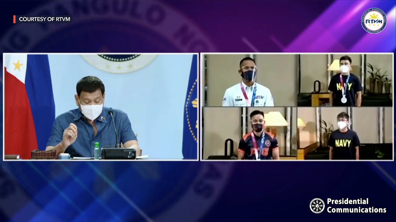 Philippine Olympic delegates pay courtesy call to Duterte