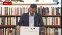 En directo Pedro Sánchez y El presidente de Canarias, Ángel Víctor Torres, en la celebración del centenario de Saramago