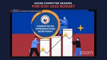 House committee hearing for the DOH 2022 budget