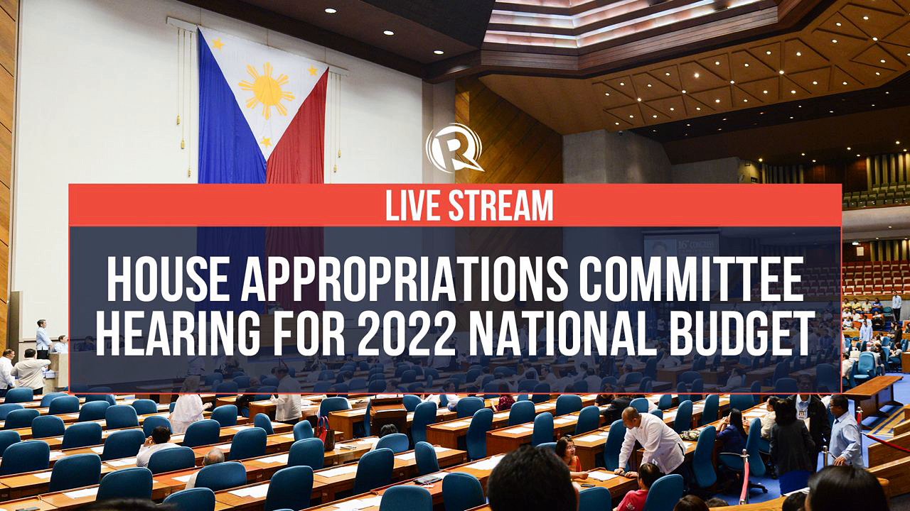 House committee hearing for DILG 2022 budget