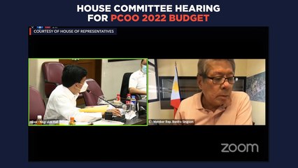 House committee hearing for PCOO 2022 budget