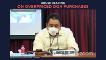 House hearing on overpriced DOH purchases