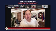 Senate hearing on proposed 2022 budget for DFA