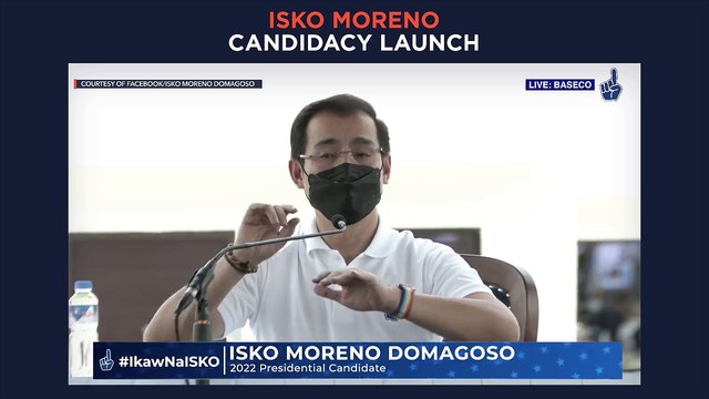 Isko Moreno launches 2022 candidacy for president