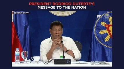 (Part 2) President Duterte's message to the nation | recorded Wednesday, September 22