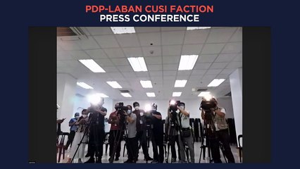 PDP-Laban Cusi faction press conference