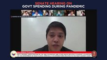 Senate hearing on Philippine government spending during the COVID-19 pandemic