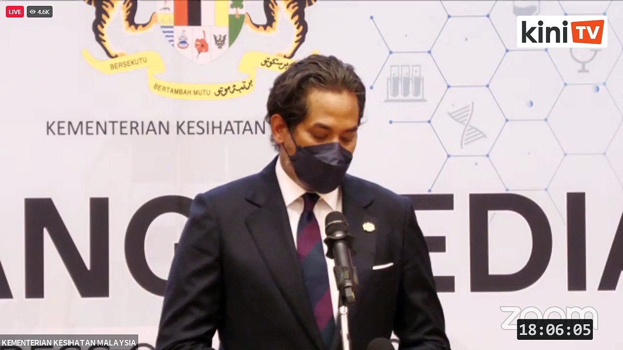 LIVE: Sidang media Menteri Kesihatan Khairy Jamaluddin