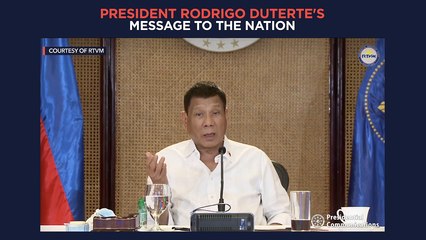Part 2 of President Duterte's recorded message to the nation | Monday, September 27