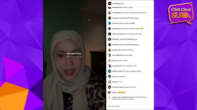 LIVE | Chit Chat Suria Wany Hasrita X Cik Piah