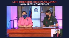 Robredo, Pangilinan hold press conference