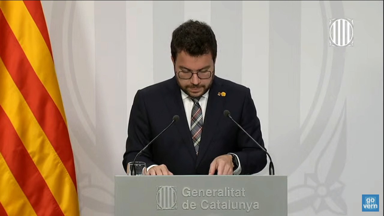 #ENDirecte | El president Aragonès compareix per informar de la situació referent a la pandèmia